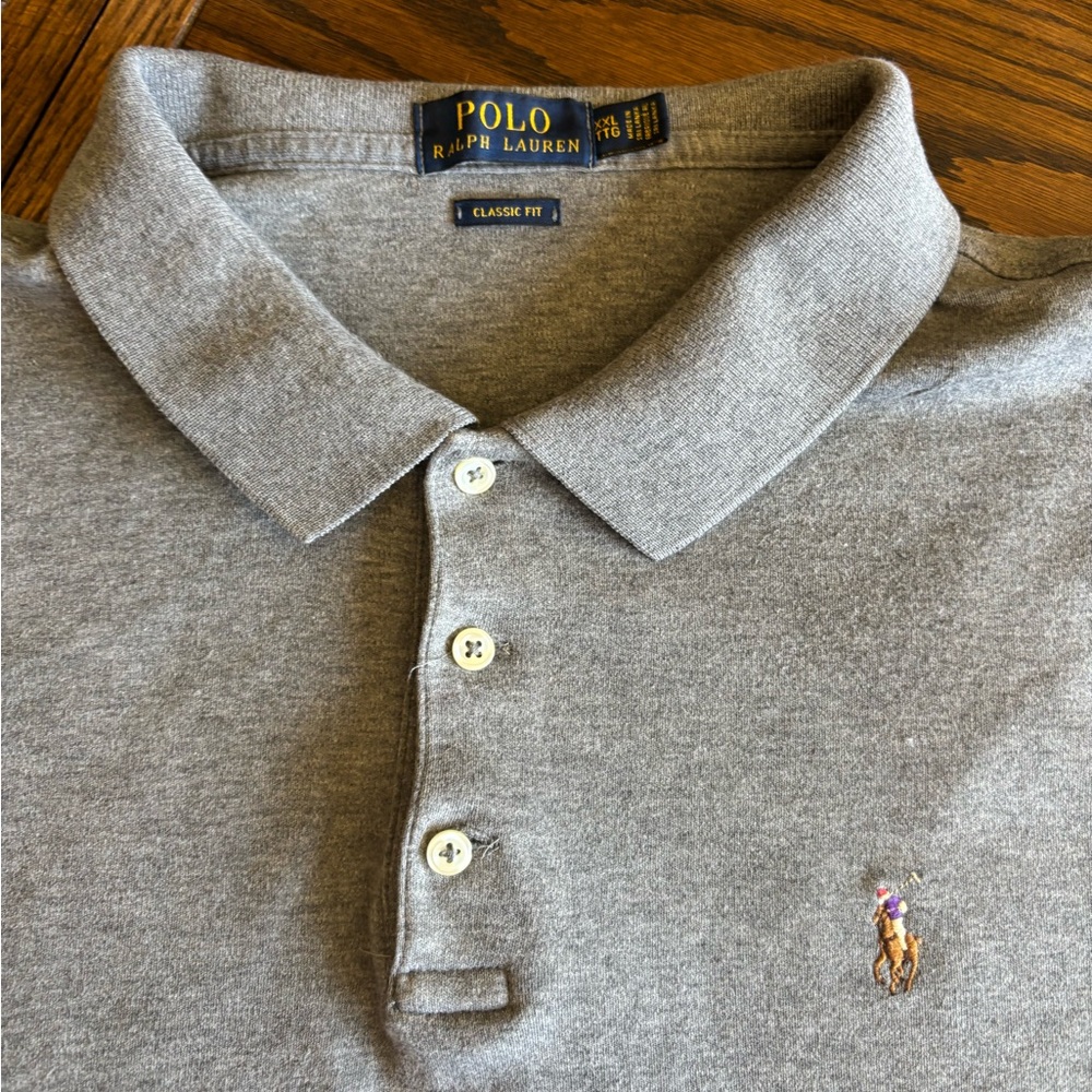 Polo by Ralph Lauren Heather Gray Polo Shirt